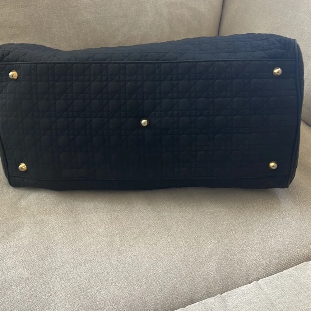 Christian Dior Black Nylon Cannage Lady Dior Boston Bag - Picture 5 of 14